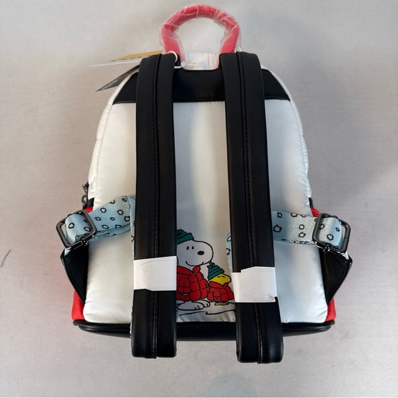 Loungefly Peanuts Snoopy Puffer Winter Mini Backpack Winter Holiday Bag NWT - Picture 12 of 16